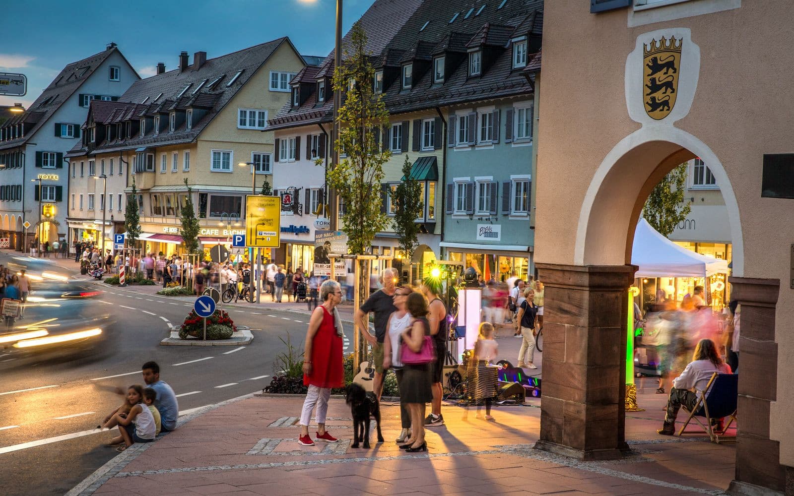 happy saturday auf dem Marktplatz Freudenstadt